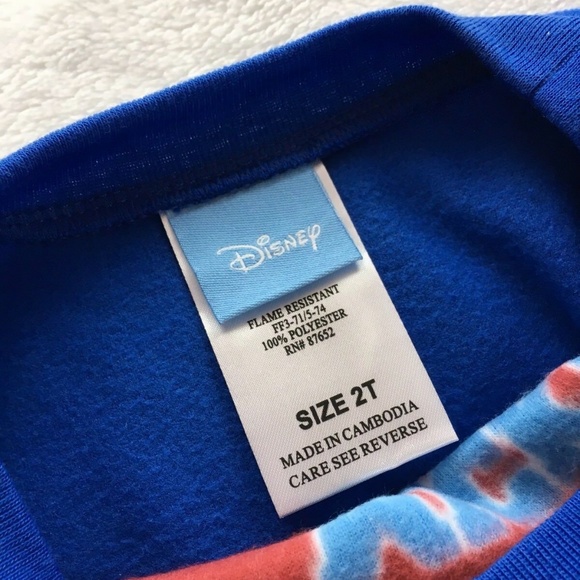 Disney Mickey Mouse Boys Size 2T Blue Pajama Set - Picture 4 of 8